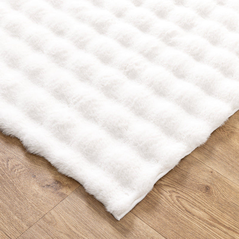 Clarity Washable White Rug