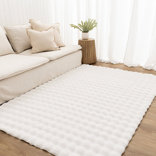 Clarity Washable White Rug