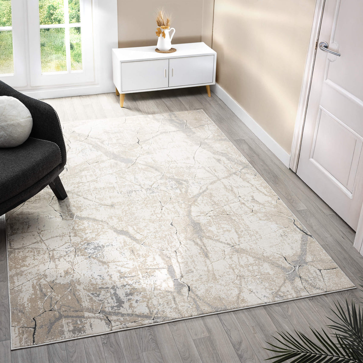 Dense Rugs Soft Polyester ultra-modern Rectangle Rug Contemporary dense Pile shed ...