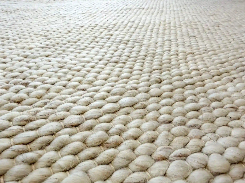 Vibe Texture Wool Beige Rug