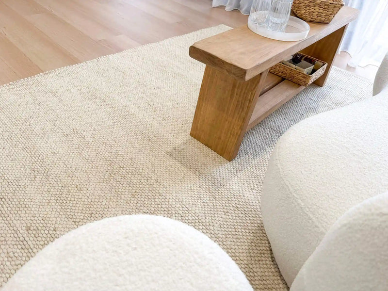 Vibe Texture Wool Beige Rug