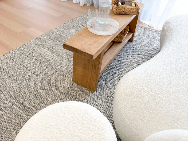 Vibe Texture Wool Grey Rug