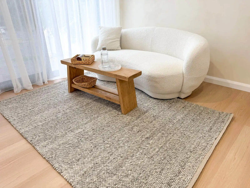 Vibe Texture Wool Grey Rug
