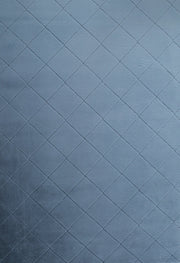 Plush Faux Fur Diamond Blue Rug