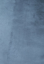 Plush Faux Fur Blue Rug
