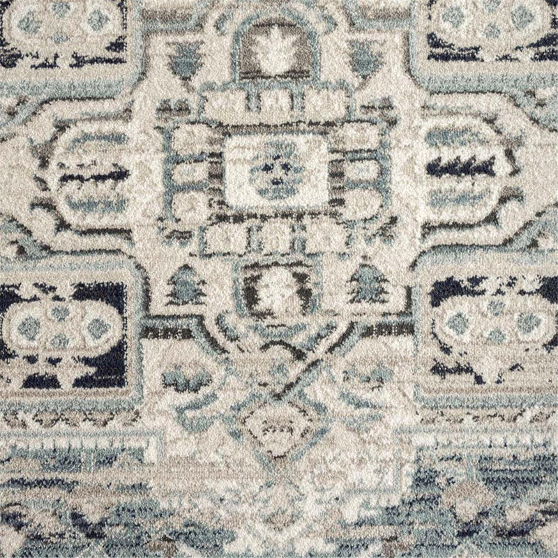 Augustine Acolyte Light Blue Runner Rug