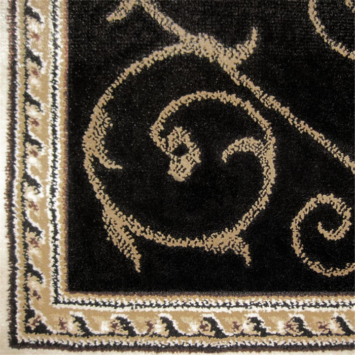 palace Medallion Black runner rug