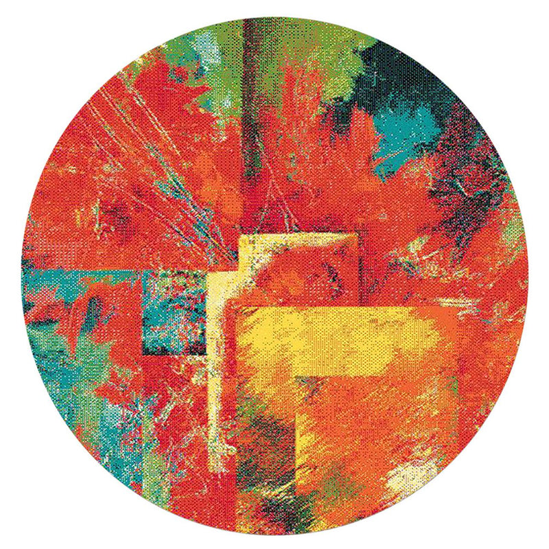 Island Spiral Multi Round Rug