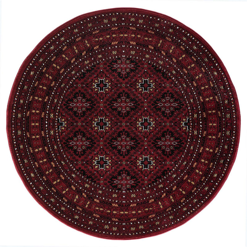 Royal Queen Red Round Rug