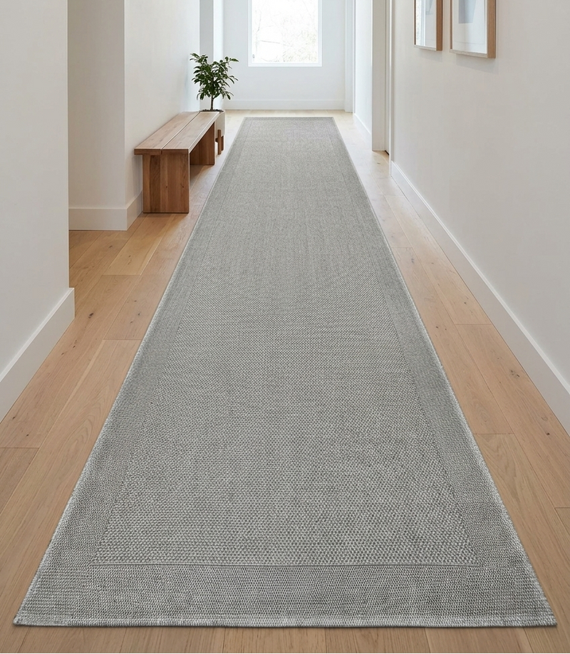 Outdoor Living Sisal Grey Runner Rug