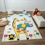 Kidszone Giraffe Cream Rug