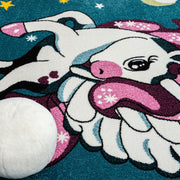 Kidszone Yunikorn Blue Rug