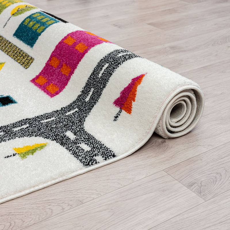 Kidszone Road Cream Rug