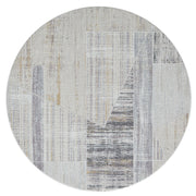 Feast Peony Slate Round Rug