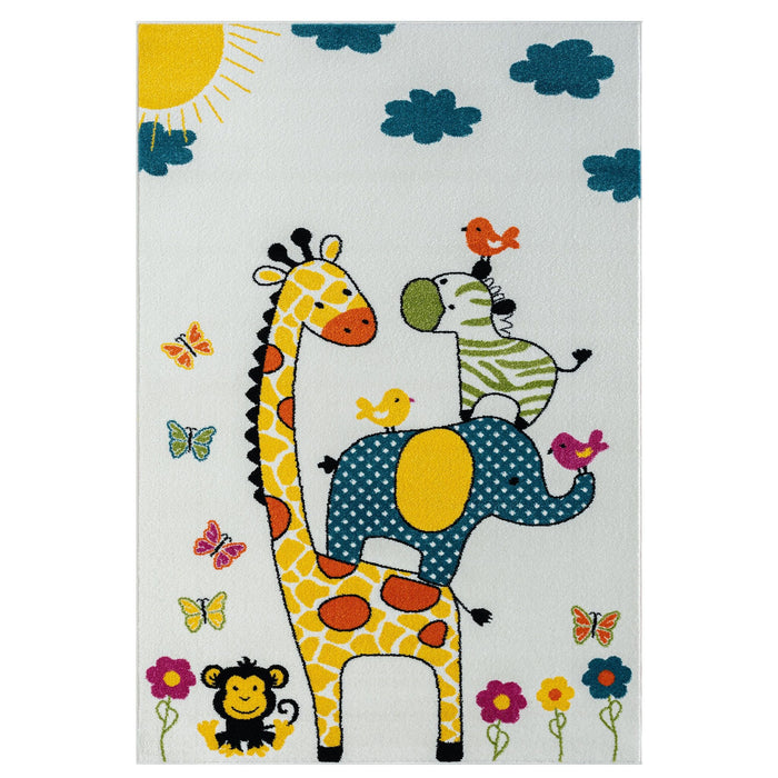Kidszone Giraffe Cream Rug