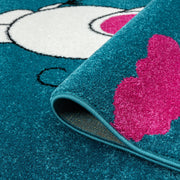 Kidszone Elephant Blue Rug