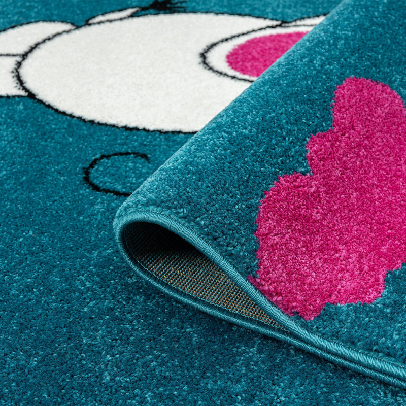 Kidszone Elephant Blue Rug