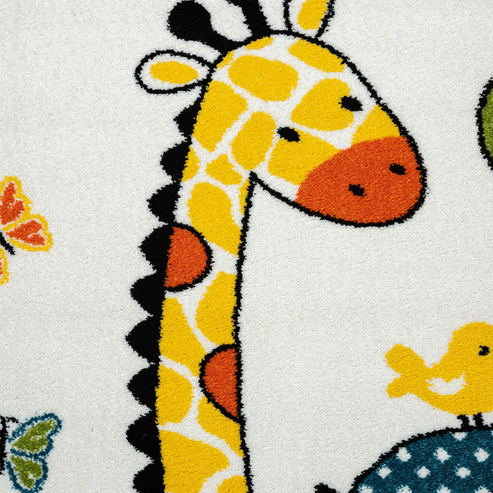 Kidszone Giraffe Cream Rug
