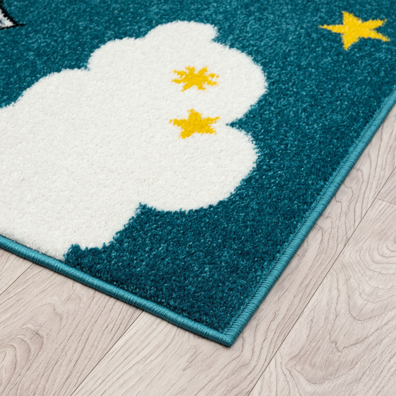 Kidszone Yunikorn Blue Rug