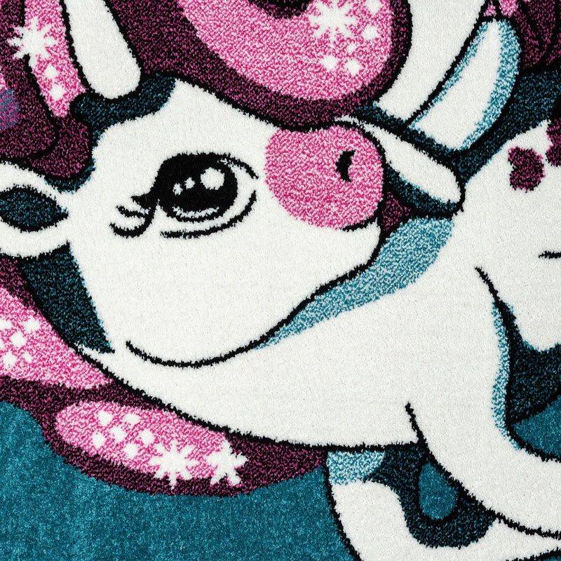 Kidszone Yunikorn Blue Rug