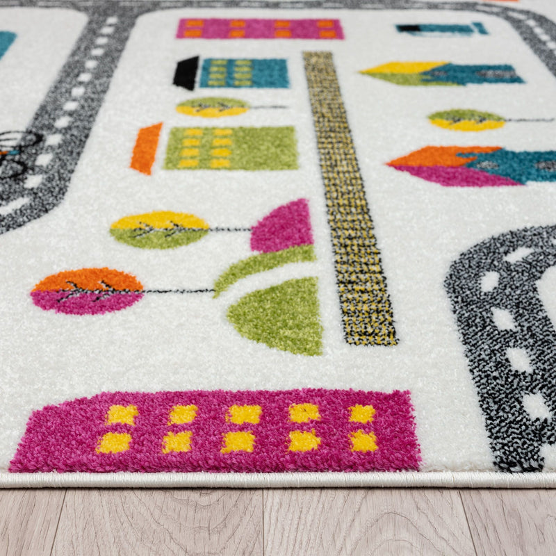 Kidszone Road Cream Rug