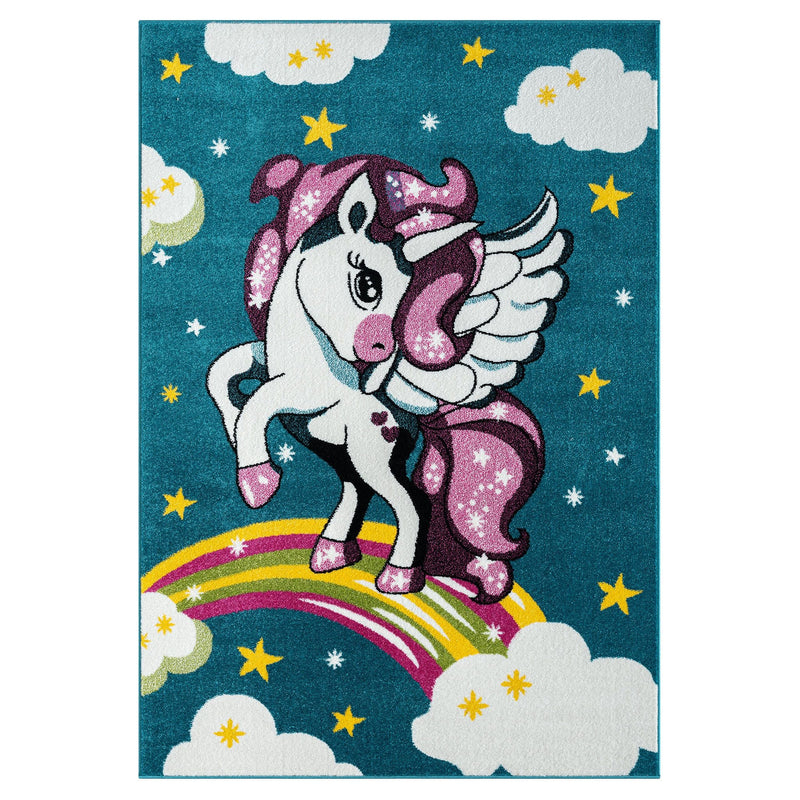 Kidszone Yunikorn Blue Rug