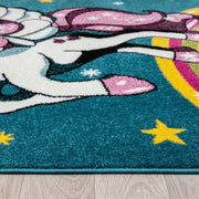Kidszone Yunikorn Blue Rug