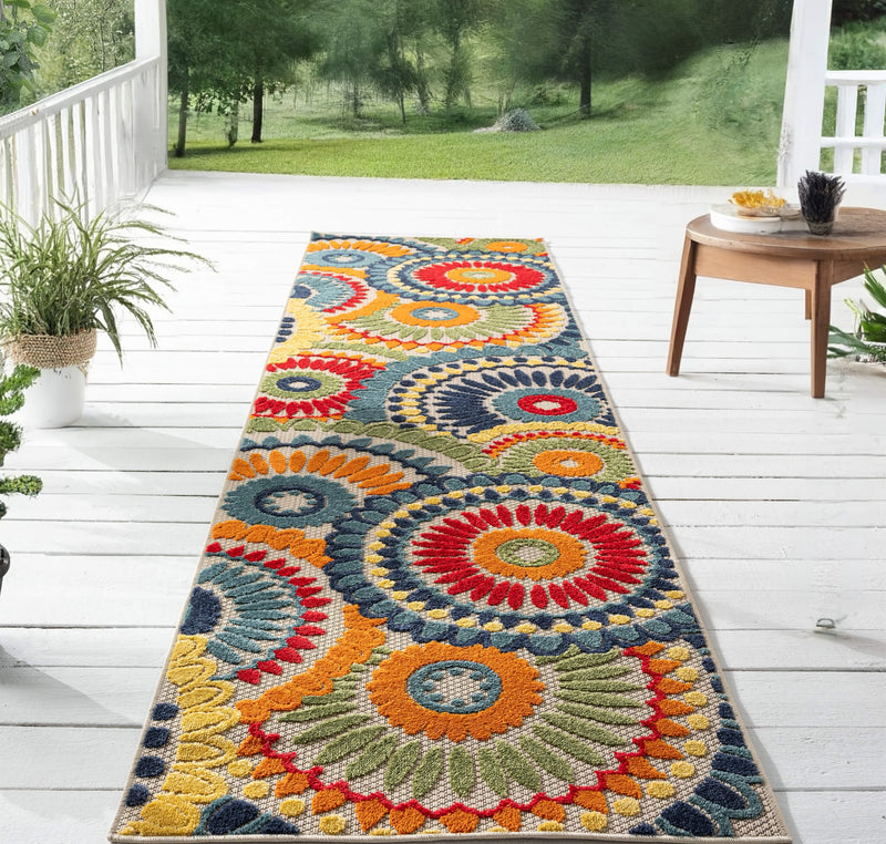Fascination Sun Multi Runner Rug
