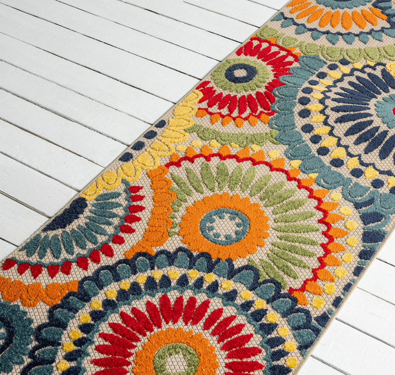 Fascination Sun Multi Runner Rug