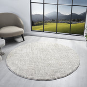 Mother Earth Linen Grey Round Rug