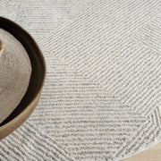 Mother Earth Sand Grey Round Rug