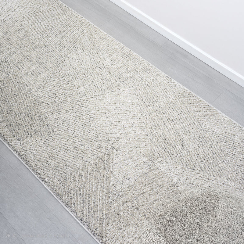 Mother Earth Pebble Grey Runner Rug