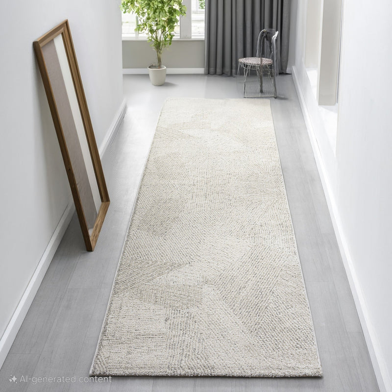 Mother Earth Pebble Grey Runner Rug