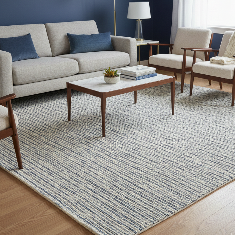 Skandinavian 310 Blue Rug