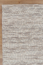 Wamberal Geometric Beige Wool Rug