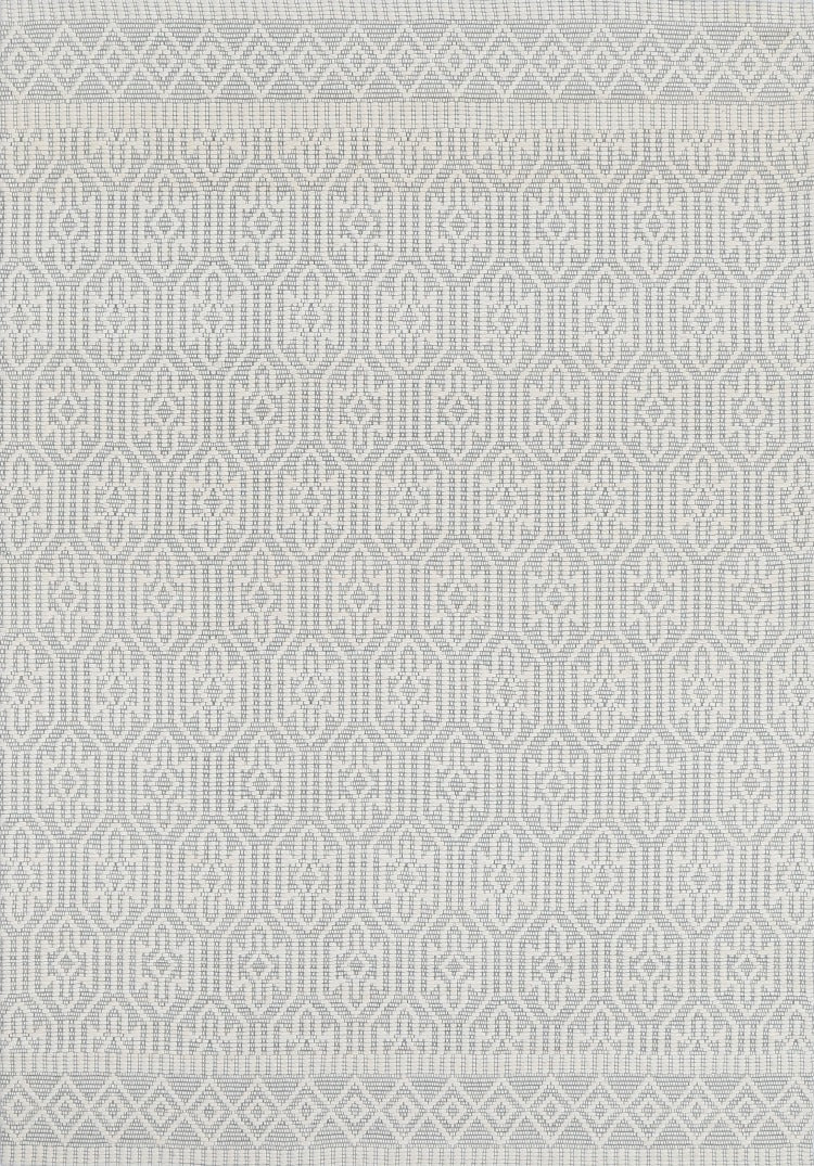 Wamberal Geometric Light Grey Wool Rug