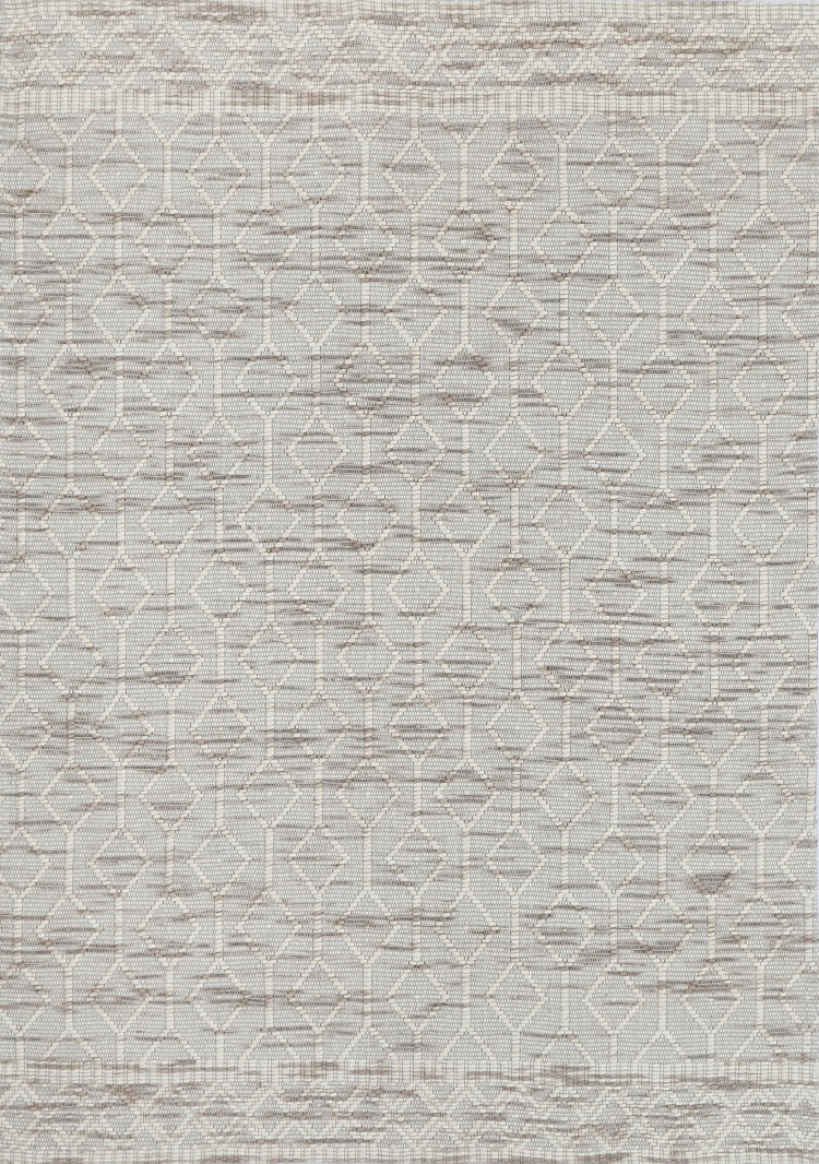 Wamberal Lattice Beige Wool Rug