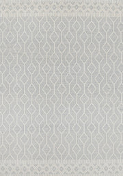 Wamberal Lattice Light Grey Wool Rug