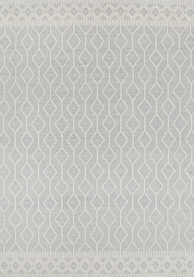 Wamberal Lattice Light Grey Wool Rug