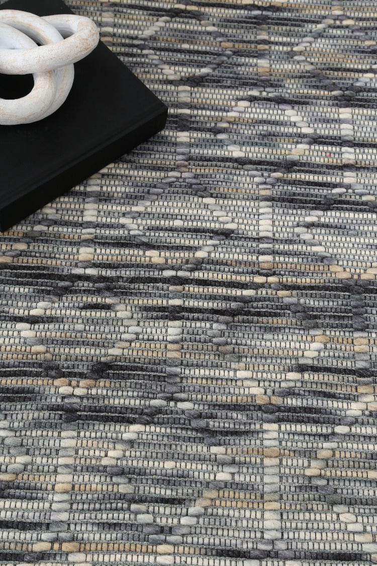 Wamberal Lattice Stone Wool Rug