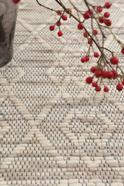 Wamberal Diamond Beige Wool Rug