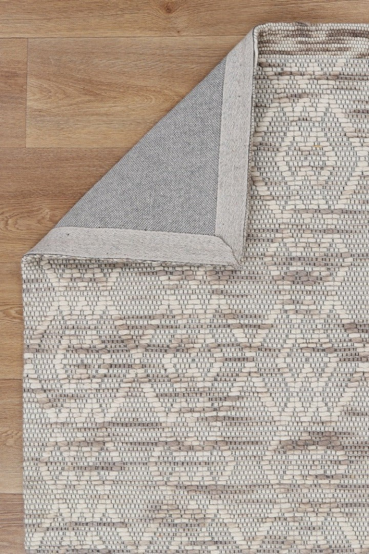 Wamberal Diamond Beige Wool Rug