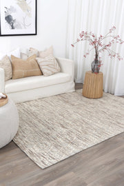 Wamberal Diamond Beige Wool Rug
