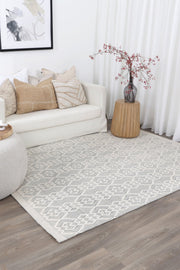 Wamberal Diamond Grey Wool Rug