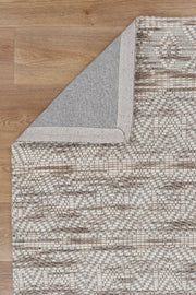 Wamberal Chevron Beige Wool Rug