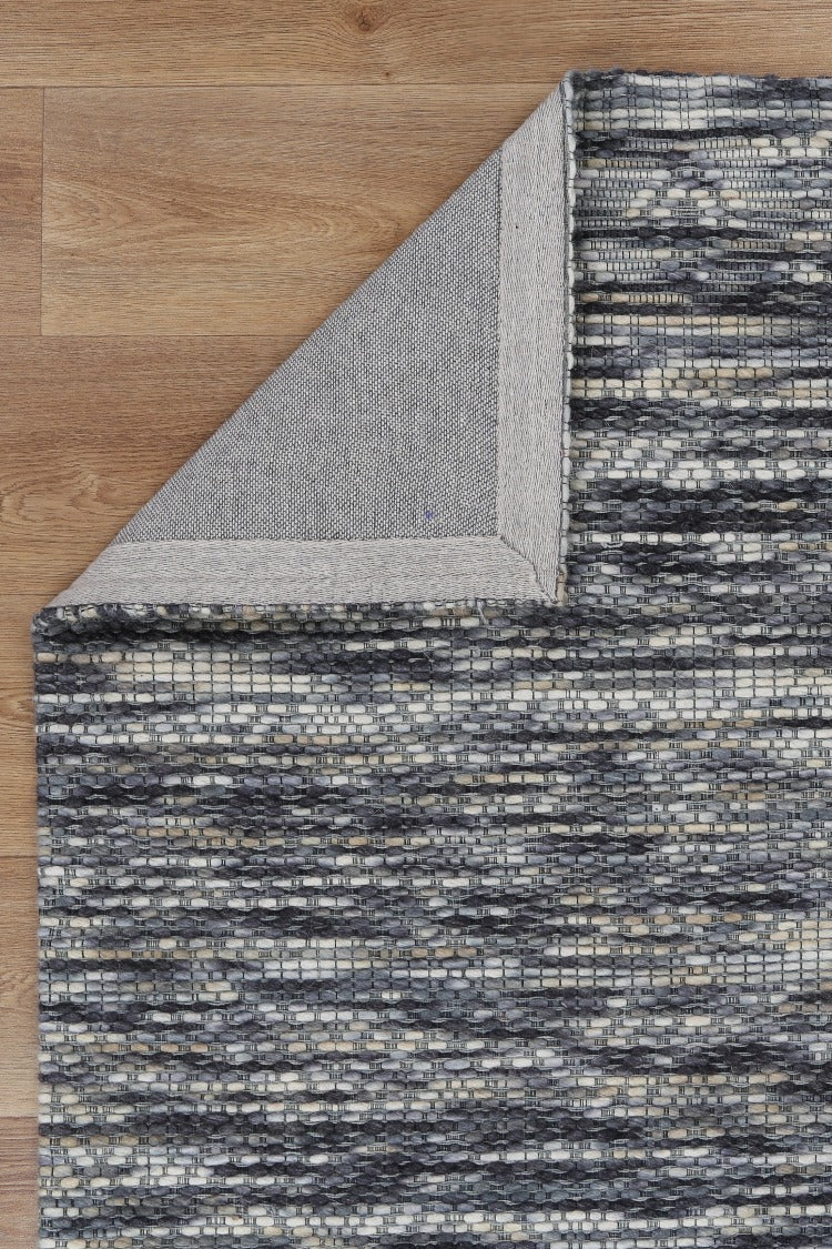 Wamberal Chevron Stone Wool Rug