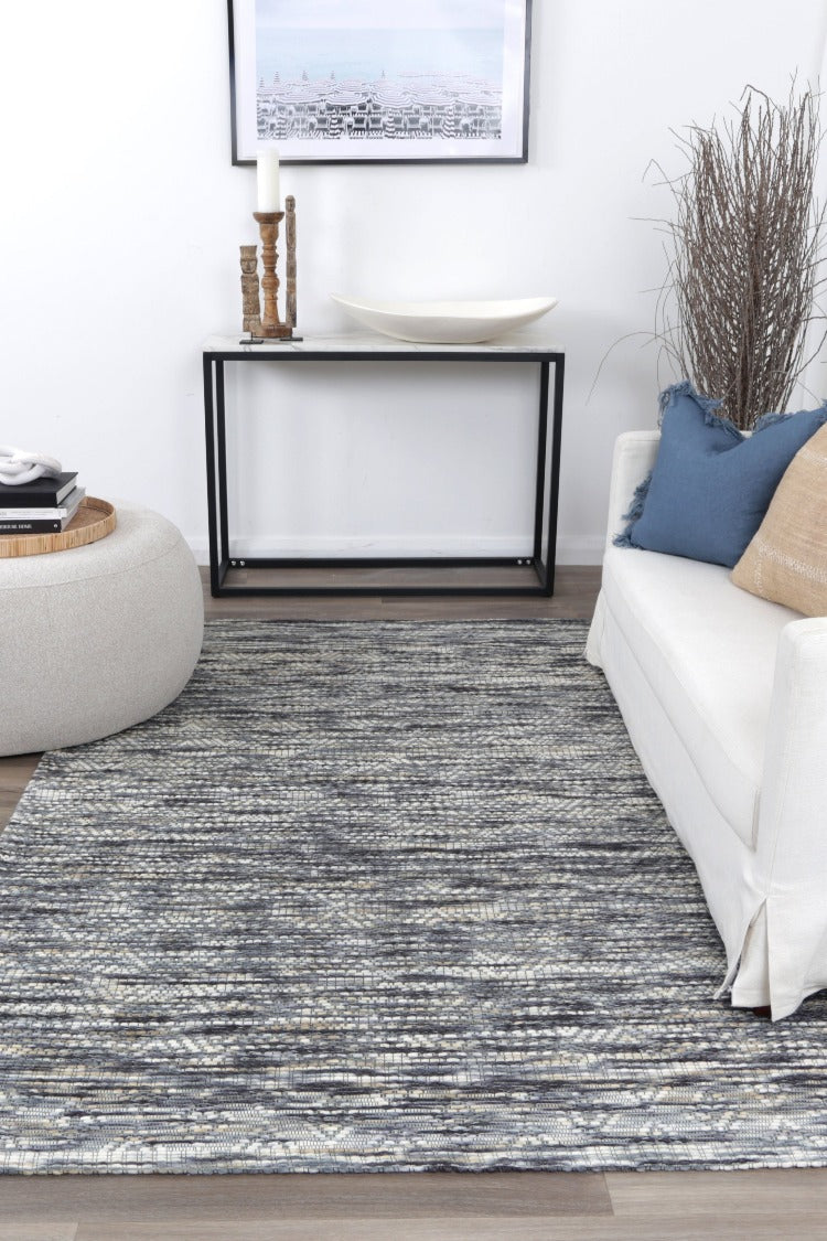 Wamberal Chevron Stone Wool Rug