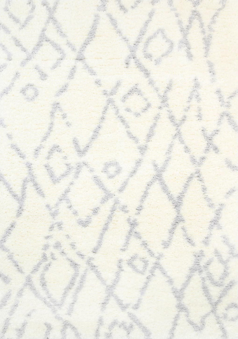 Accorom Fes Shag Cream Silver Rug