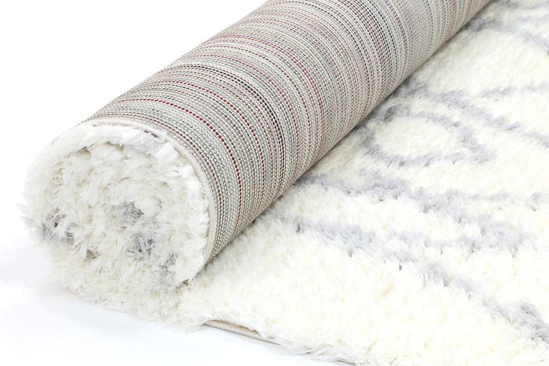 Accorom Fes Shag Cream Silver Rug