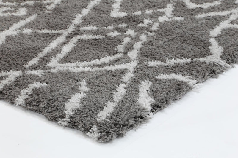 Accorom Fes Shag Grey Silver Rug